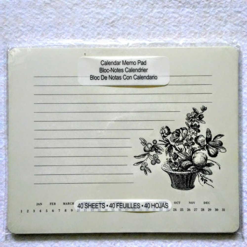 Calendar desk Memo Pad - 40 Sheets